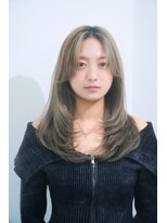 ジーエヌエム ゴニアンドムジン(G.N.M GUNHEE&MUJIN) 韓国ミディアムレイヤー/レイヤーカット/韓国ヘア/韓国カット