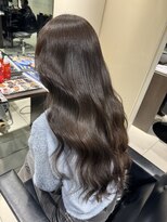 ベージュカラー　髪質改善パールプラチナ