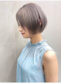 【GEEKS渋谷】シルバー/初ブリーチ/明るめ/ショート/イメチェン