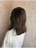 ナチュラル透け感ブラウン