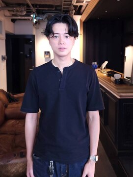 ブロック ジャポン(bloc japon) ニュアンスパーマ ショートセンターパート