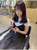 【Lei川津】ピンクブラウン×ミディアム