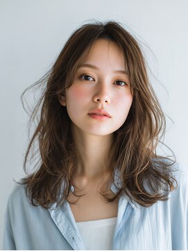 ニスル センター南店(NISURU） 黒髪/クラゲヘアー/オリーブグレー/小顔/ココアベージュ