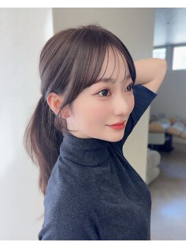 コア 銀座(COA) カットカラー、顔まわり、レイヤーカット