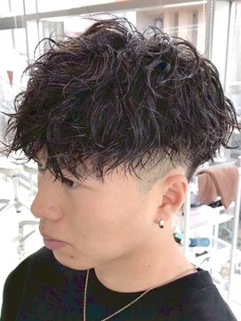 デプト(DEPT.) ツイストスパイラルメンズパーマシャドウパーマ波巻きパーマ眉毛