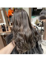 エジョン 八幡山店(Aejon) 大人レイヤーカット白髪ぼかし脱白髪染め40代50代60代