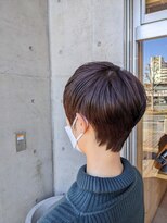 オーガニックエコ 川越(organic+eco) 30代20代大人ブラウンカラーショートカット