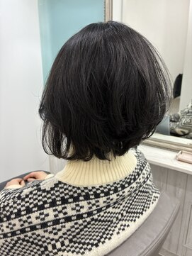 メモリーズ 水天宮前店(Memories) クセをいかした前下がりボブパーマ似合わせカット30代40代50代