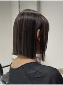ハイライトカラーミルクティーベージュケアブリーチダブルカラー