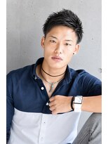 フェス カットアンドカラーズ(FESS cut&colors) FESS 鶴丸【ベリーショート 刈り上げ 大人男子 アップバング】