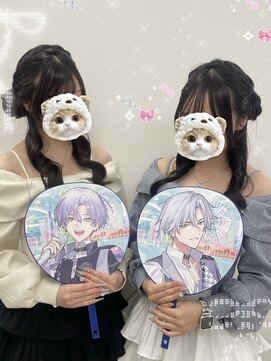 アイトーキョーエス 渋谷(AI TOKYO S) サイドお団子ハーフアップ/ハーフアップ/渋谷ヘアメ