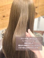 ロックス バイ マグ 松本(rocks BY MAG)&nbsp;10代20代イエベブリーチ無しダブルカラー透明感ヘーゼルベージュ