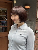 ウィーク 梅田(UiiC)&nbsp;秋のチョコカラー◎顔まわりレイヤーボブ【uiic rira style】