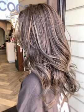ヘア メイク ココ(hair make coco) ハイライト×ダークグレージュ♪