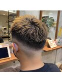 フェード[アッシュブラック/ショートバングー/ジェットモヒカン]