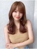 るなstyle くびれセミロング ブランジュカラー 20代30代40代