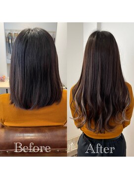 イニット 奈良新大宮(init.) 20代 30代 40代 セクションカラー エクステ シアーグレージュ