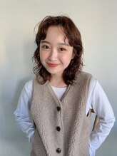 毎朝セットが楽しくなる、クセ毛風ベーシックパーマ☆