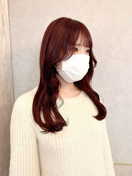 ルームバイシー 新宿(Loom. by Sea) ショコラアッシュ×韓国前髪【韓国ヘア/ふんわりカール/