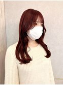 ショコラアッシュ×韓国前髪【韓国ヘア/ふんわりカール/