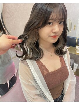 ロンド レア 天神大名店(Lond Le’a) ドレスヘア/ショコラアッシュ/ヘルシースタイル/ふんわりカール