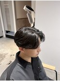 メンズセンターパート×ニュアンスパーマ