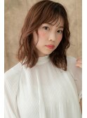 カーキベージュくせ毛風フレンチカジュアルY戸頭20代30代40代
