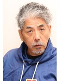 50代60代メンズクラウドマッシュ丸み束感ビジカジトレンド