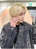 ハイトーンで作る韓国風センターパート♪