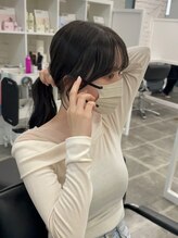 【1人1人に合わせた顔周りカットで横顔美人に】