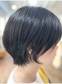 フレンチカジュアル大人美人小顔束間ウルフパーマミニウルフ