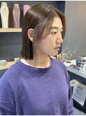 花田/ボブ/切りっぱなしボブ/小顔/インナーカラー/下北沢/前髪