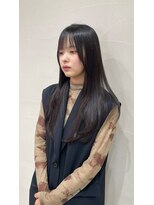 モリグリーン(MORI GREEN)&nbsp;◆ロングレイヤー//顔まわりカット//暗めカラー//【縮毛矯正】