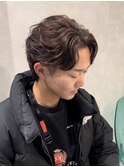 ニュアンスパーマスペインカールフェザーパーマメンズパーマ