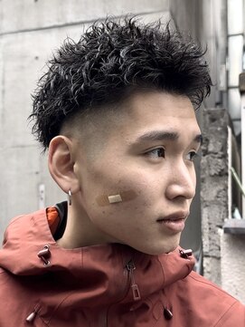 フィフス 仙台(fifth) 仙台スパイキーショートアップバングツーブロックフェード30代◆