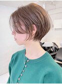 ショートおくれ毛美髪前髪カット_ba376891