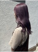 ラベンダーアッシュ　パープルブラウン　紫
