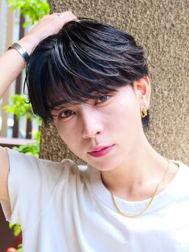 エルマーク 高槻(L-MARK) マッシュヘア/黒髪/メンズカット/men's/メンズ/眉毛