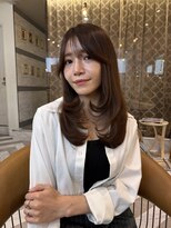 ロンドアベニール 北千住(Lond avenir)&nbsp;オリーブグレー/韓国風巻き/レイヤーカット/髪質改善/縮毛矯正