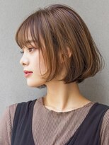 フレイムスヒュー 高崎店(FRAMES HUE)&nbsp;30代40代★イメチェンピンクベージュ大人前髪ありワンカールボブ