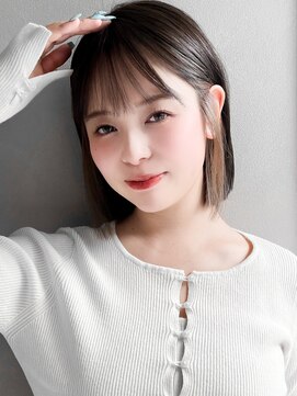 リヤン 表参道(lyann) ナチュラルカール大人可愛いアンブレラカラーピンクベージュ