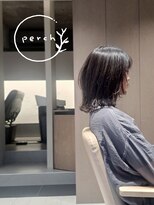 パーチ(perch) 黒髪に戻すインナーカラー×顔周りレイヤースタイル