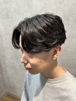 メンズココ 清澄白河店(MENS COCO)&nbsp;曲がる縮毛矯正/毛流れ/センターパート/刈り上げ