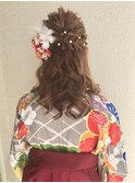 ♪袴スタイルハーフアップ♪
