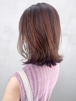 アルバム 銀座(ALBUM GINZA)&nbsp;くびれミディアム_テラコッタくすみブルーミニウルフ_ba350791