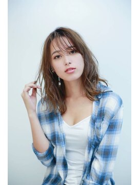 クロワ(croix) 【croix】リラクシーロング×3Dカラー×ジグザグバング