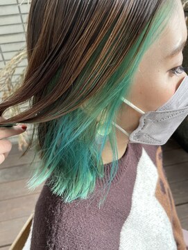 ダブル(W) 【hair salon W】サワーグリーン