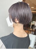 【morio原宿】ミニボブ　ラベンダーアッシュ　ハイライト　