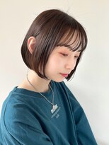 シスタ(SISTA)&nbsp;【SiSTA】田中似合わせカット切りっぱなし前下がりボブミニボブ