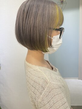 トゥーリ 薬院店(tuuli) tuuli miyu インナーカラーショートボブ/20代30代40代50代